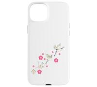 Common Crane Flowers Origami Bird Lover Nature Cute Birdie Case for iPhone 15 Plus