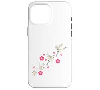 Common Crane Flowers Origami Bird Lover Nature Cute Birdie Case for iPhone 16 Pro Max