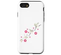 Common Crane Flowers Origami Bird Lover Nature Cute Birdie Case for iPhone SE (2020) / 7/8