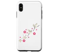 Common Crane Flowers Origami Bird Lover Nature Cute Birdie Case for iPhone XS Max