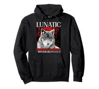 Common Decency Is A Thing Of The Past Lunatic Wolf Japanese Pullover Hoodie
