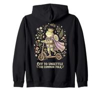 Common Folk Frog King Funny To Unsettle The Zip Hoodie