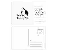 Common Knowledge English Language Culture Giraffe Postcard Card Important Person Anniversary