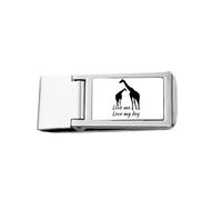 Common Knowledge English Language Culture Giraffe Slim Money Clip Stainless Holder Pocket Wallet