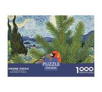 Common Linnet 1000 Piece Puzzles Bird for Age 12+ Challenging Gift Memory Games Stress Relief 38x26cm/1000pcs
