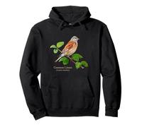 Common Linnet For Backyard Birders Song Birds Birding Pullover Hoodie