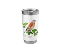 Common Linnet for Backyard Birders Song Birds Birding Stainless Steel Insulated Tumbler
