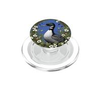 Common Loon Surrounded By Lady's Slipper Flowers 2 PopSockets PopGrip for MagSafe