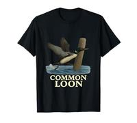 Common Loon Tee: Water Bird Outdoors Nature Gift T-Shirt