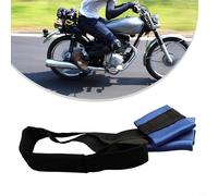 Common Motorcycle Handlebar Strap, Heavy-Duty Nylon Securing Strap for Front Handlebar Transport, Compatible with Most Motorbikes, Blue 100cm x 4.5cm