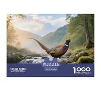 Common Pheasant 1000 Piece Puzzle Mind Challenge For Adults Quiet Evening Bird Gift-Worthy Artwork 70x50cm/1000pcs
