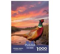 Common Pheasant 1000 Piece Puzzle Mind Challenge For Puzzle Lovers Logic And Strategy Bird Wall Art Ready 38x26cm/1000pcs