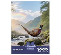 Common Pheasant 1000 Piece Puzzle Starter Kit For Beginners Fun Family Bonding Bird Ready to Frame 38x26cm/1000pcs