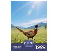 Common Pheasant 1000pc Jigsaw Puzzle Challenging Puzzle For Teens Logic And Patience Bird Great Wall Display 70x50cm/1000pcs