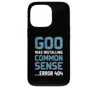 Common Sense Error 404 Tech Humor Text Case for iPhone 13 Pro