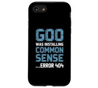 Common Sense Error 404 Tech Humor Text Case for iPhone SE (2020) / 7/8