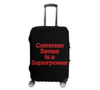 Common Sense is A Superpower Custom Suitcase Cover Washable Travel Luggage Protector Case