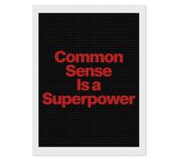 Common Sense is A Superpower Diamond DIY Painting Kits Round Full Drill Digital Art Craft for Home Office Wall Decor