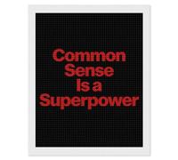 Common Sense is A Superpower Diamond DIY Painting Kits Round Full Drill Digital Art Craft for Home Office Wall Decor