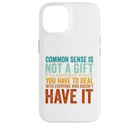 Common Sense It's A Punishment Vintage Funny Quote Case for iPhone 14
