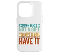 Common Sense It's A Punishment Vintage Funny Quote Case for iPhone 14 Pro
