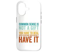 Common Sense It's A Punishment Vintage Funny Quote Case for iPhone 17