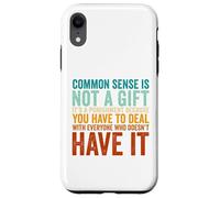Common Sense It's A Punishment Vintage Funny Quote Case for iPhone XR