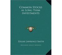 Common Stocks as Long Term Investments (Hardback) - Common
