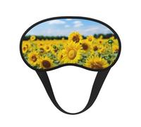 Common Sunflower Print Fashion Sleep Eye Mask for Men Women, 100% Blackout Eye Mask, Soft Covering Strong Light, Suitable for Travel/Yoga/Nap