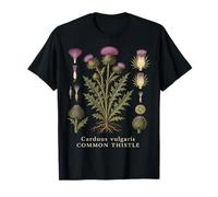 Common Thistle Botanical Anatomy Vintage Nature Study T-Shirt