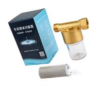 Common Travelers Water Filter for Clean Shower and Washing Metal Housing Standard Fit Simple Installation Without Tools Rust Removal Motorhomes Water Filter