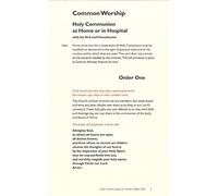 Common Worship: Holy Communion at Home or in Hospital Order One card (Common Worship: Services and Prayers for the Church of England)