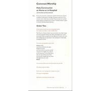 Common Worship: Holy Communion at Home or in Hospital Order Two card (Common Worship: Services and Prayers for the Church of England)