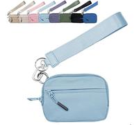 Commonlyto Wallet, The Wallet 2nd Gen, Three Zipper Pockets and a Clear Space Pockets Space, with Plenty of Storage Space, Waterproof Nylon Material, for Daily Travel and Shopping (D)