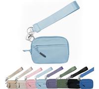 Commonlyto Wallet, The Wallet 2nd Gen - with Plenty of Storage Space, Three Zipper Pockets and a Clear Space Pockets Space (Blue-b)