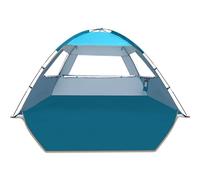 COMMOUDS Beach Tent for 3-4 Person, UPF 50+ Beach Shelter, Lightweight & Easy Set Up and Carry Family Sun Shade Tent Event Shelter for Camping, Fishing, Picnic, Outdoor