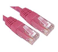 Comms2Go Cat6 RJ45 Ethernet Cable, Cat 6 Gigabit LAN Network High-Speed Patch Cord 1Gbps for internet, PC, Raspberry Pi 4, Game Consoles, PS3, PS4, Switch, Modem, Smart TV, Patch Panel (1 Metre, Pink)