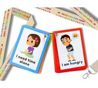 Communication Cards for Non Verbal Children and Adults, Autism Special Needs Visual Aid Communication Speech Delay Flash Cards
