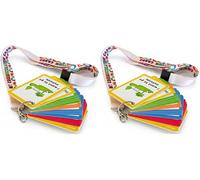 Communication Cards for Non Verbal Children and Adults, Autism Special Needs Visual Aid Communication Speech Delay Flash Cards (Pack of 2)