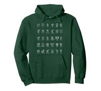 Communication help for non-verbal Autistic ASD and travelers Pullover Hoodie, Adult Unisex, Dark Green, Medium