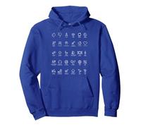 Communication help for non-verbal Autistic ASD and travelers Pullover Hoodie, Adult Unisex, Royal Blue, Small