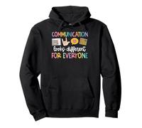 Communication Looks Different For Everyone Teacher Pullover Hoodie