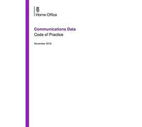 Communications Data Code of Practice. November 2018 22/11/2018