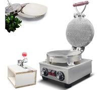 Communion Bread Maker, Electric Stainless Steel Machine with Cutter, 360° Even Baking, Adjustable Temperature 50-300°C, for Communion Ceremony