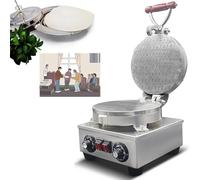 Communion Bread Maker, Stainless Steel Electric Bake Bread Machine with Cutter, Adjustable Upper/lower Cover Independent Temperature 50-300°C, Symbol Design, 360° Even Baking, for Communion Ceremony