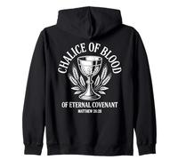 Communion Chalice of Eternal Covenant Bible Verse Zip Hoodie