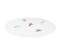 Communion Cover Polyester Embroidered Altar Tablecloth for Church Services | White Reusable Fabric, Anti-wrinkle Dust Protection, Helps Reduce Tableware Noise and Keeps Communion Elements Clean