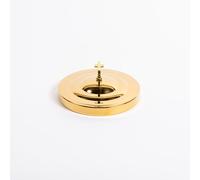 Communion Cup Tray Cover: Stainless Steel - Brass Color