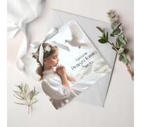 Communion Invitations for Girls | Pack of 10 | Elegant Communion Invitations + Free Envelopes - Pattern 3