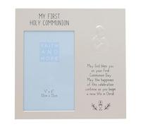 Communion Photo Frame 4'x6' with Embossed Praying Boy and Blessing